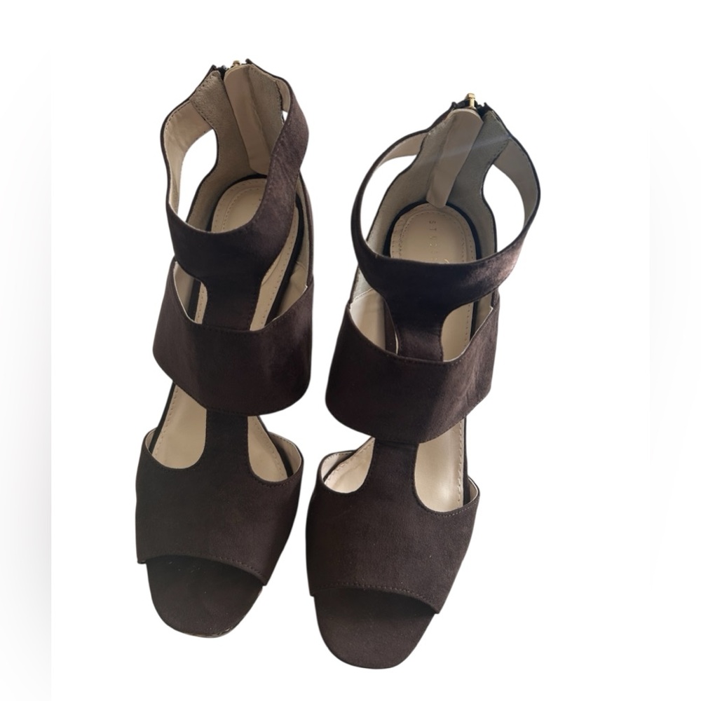 Studio Paolo Dark Brown Strappy Heels